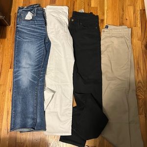 Mens jeans and khakis